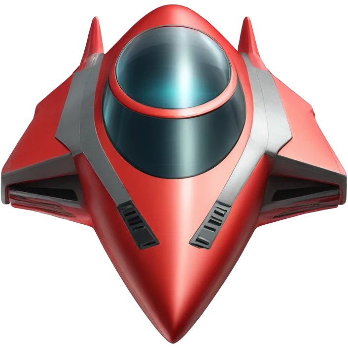 red spaceship emoji