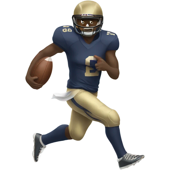someone snapping a foot ball emoji