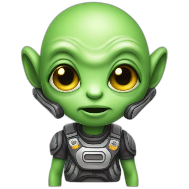 cute alien emoji