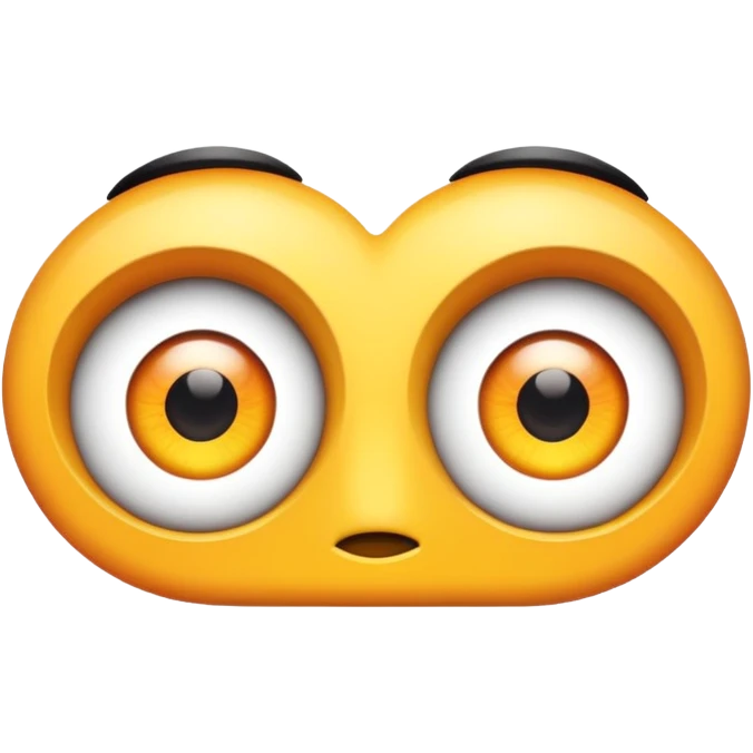 cartoon eyes looking straight ahead emoji