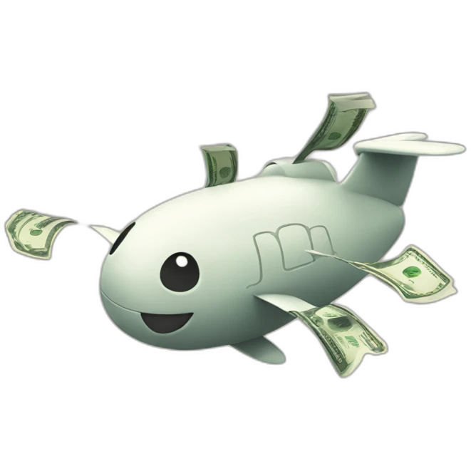 flying money emoji