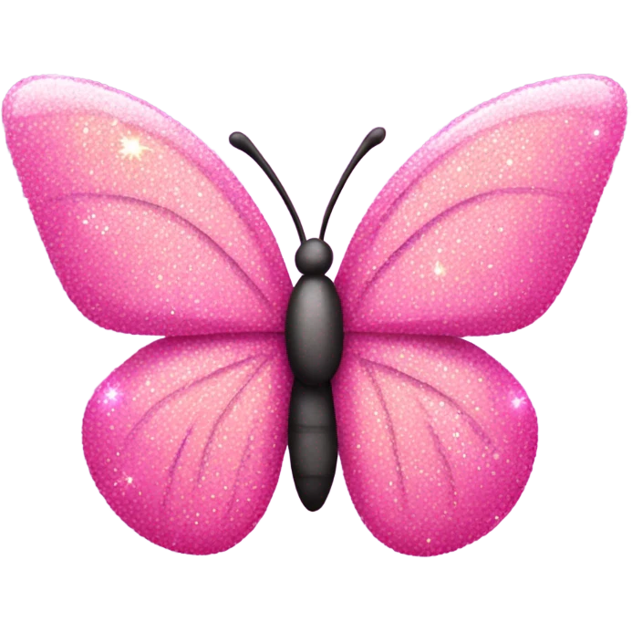 pink sparkly butterfly  emoji