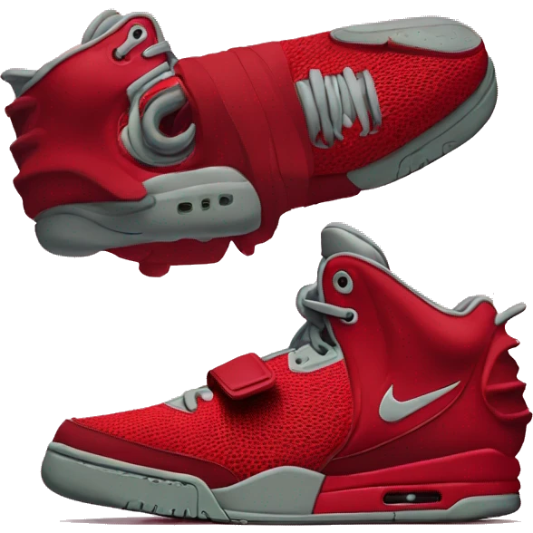 nike air yeezy red octobers emoji