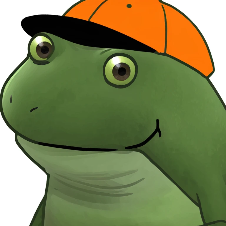 bufo with orange cap emoji
