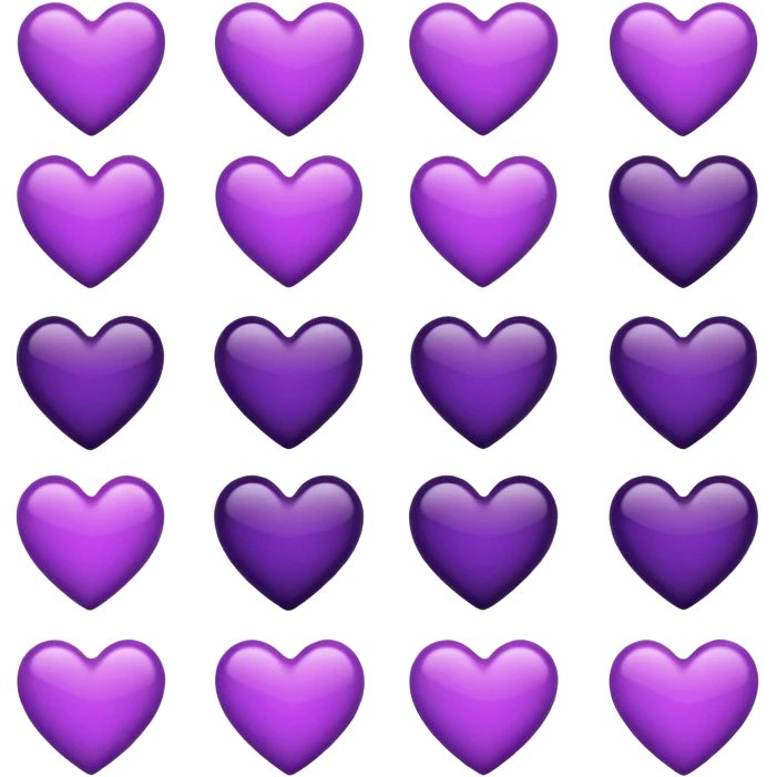 Black and purple heart emoji mix emoji