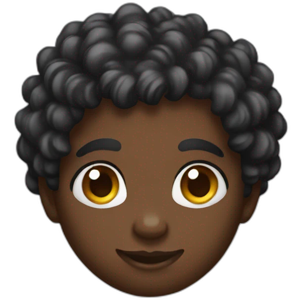 Black cupidon emoji