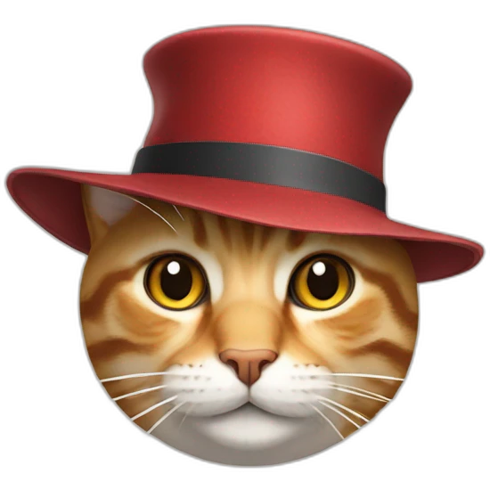 Cat in hat emoji