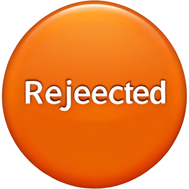 draws a circle around the word "rejected" emoji