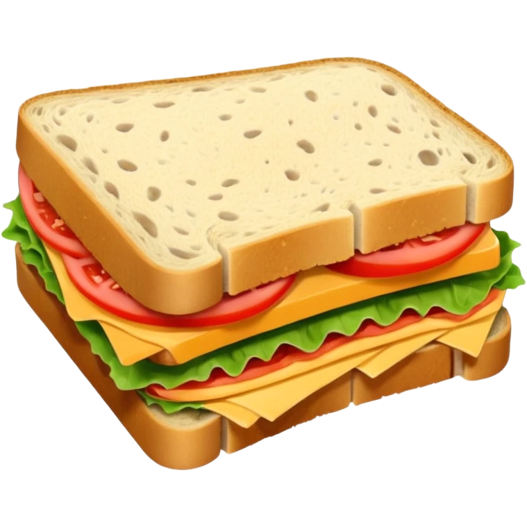 half sliced sandwich with no plate on base emoji