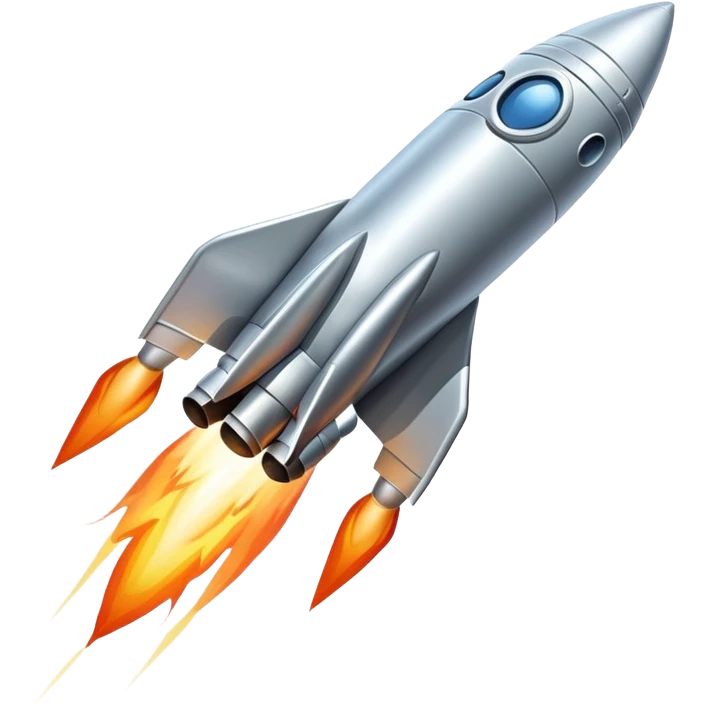 Fly into space  emoji