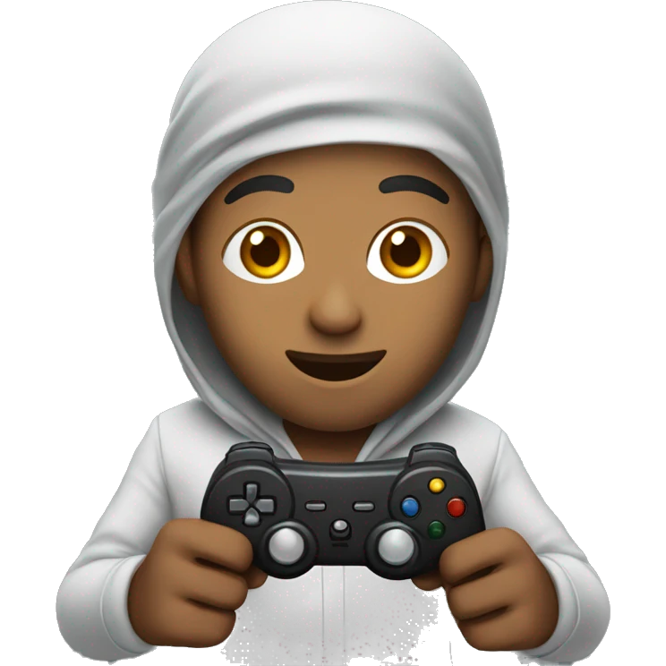 Muslim playing video games  emoji