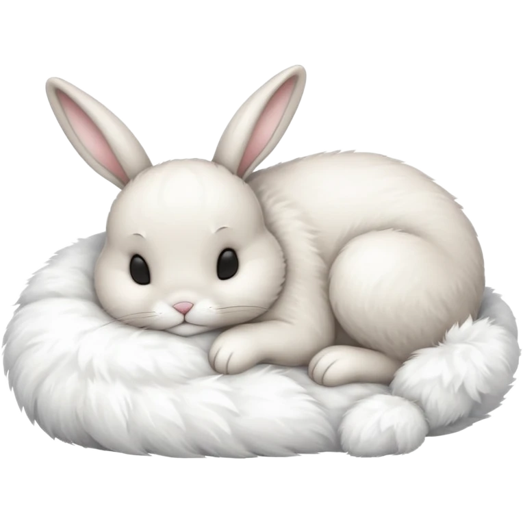 fullbody sleeping bunny  ios 16 very cute emoji