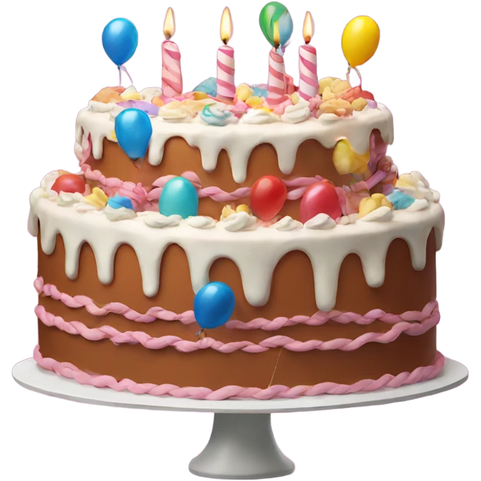 Giant birthday cake  emoji