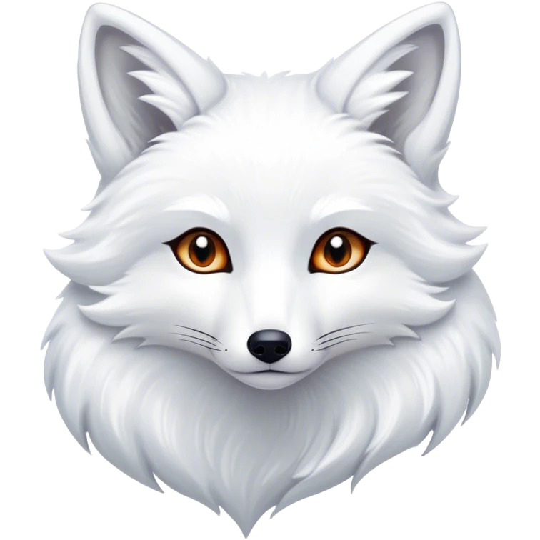 ethereal white fox emoji