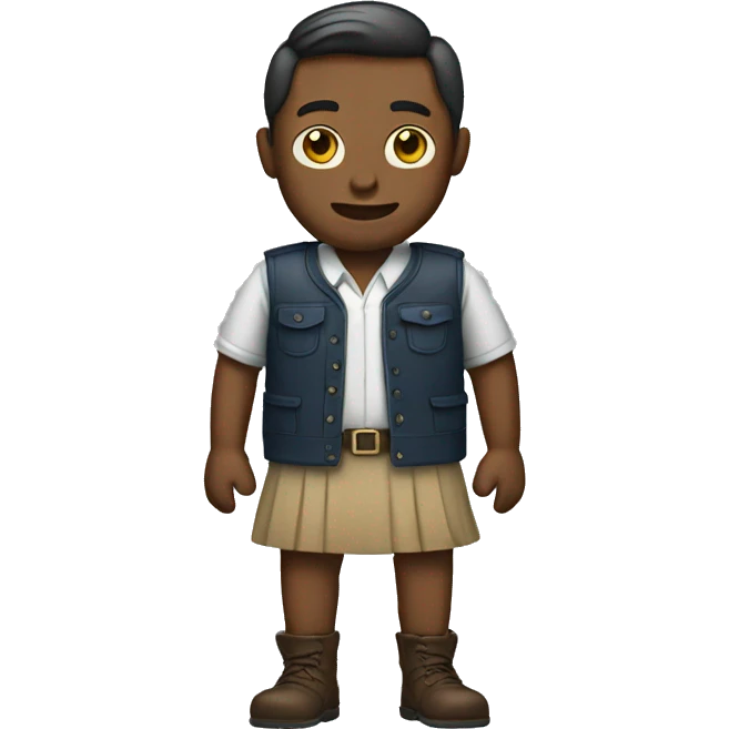 A man in a skirt emoji