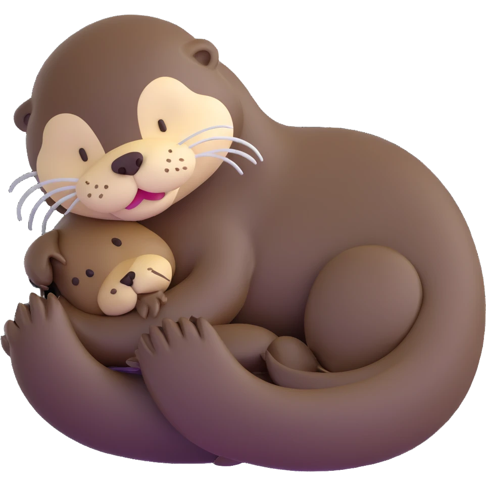 sleepy otter emoji