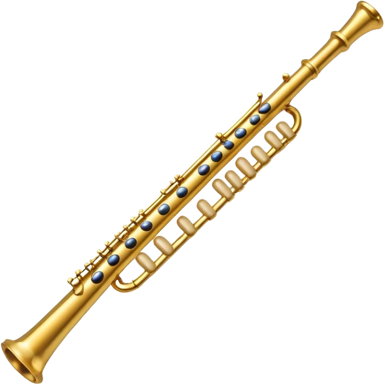 Flute golden colour aesthetic  emoji