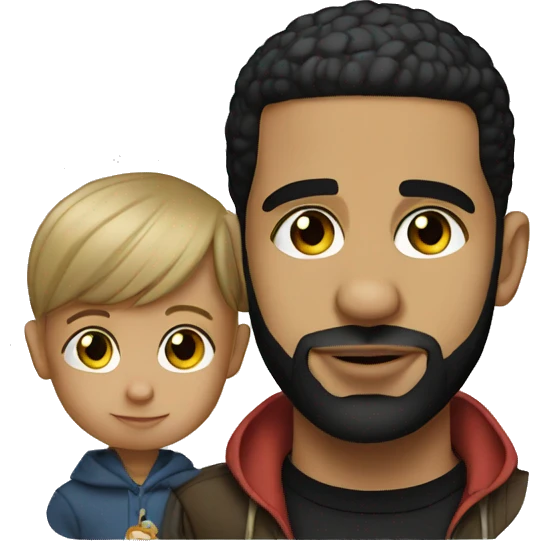 Drake with kid emoji