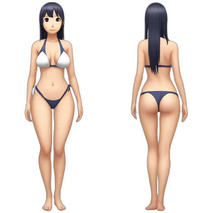 hinata hyuga full body pawg micro bikini back focus emoji