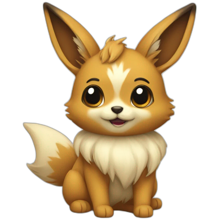 Evee avec un coeur emoji