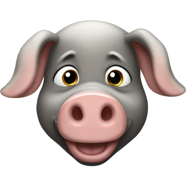 black pig emoji