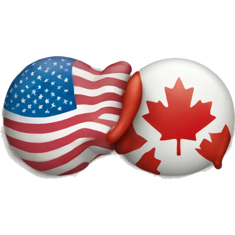 USA and canada emoji
