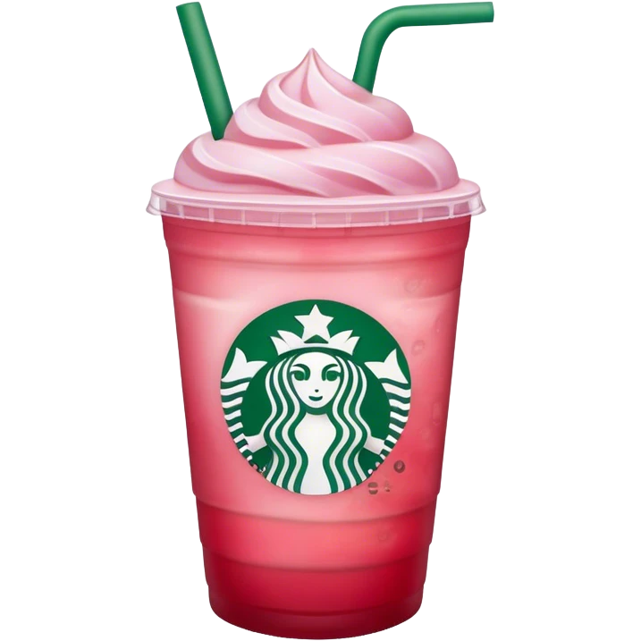 starbucks strawberry refresher emoji