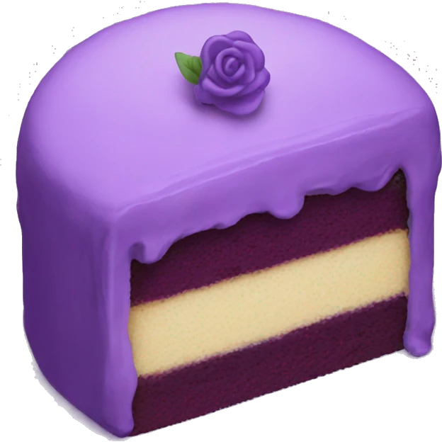 A purple cake emoji