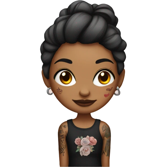 Tattooed girl emoji