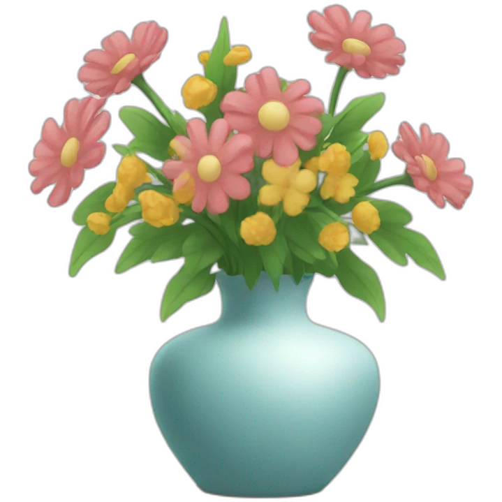 vase with flowers emoji