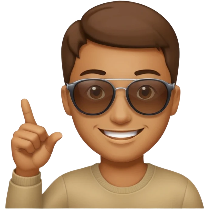 😙🕶️🫴🏼👇🏽 emoji