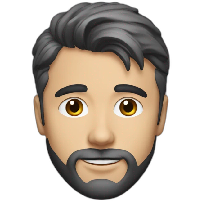 Young Matt Leblanc with beard emoji
