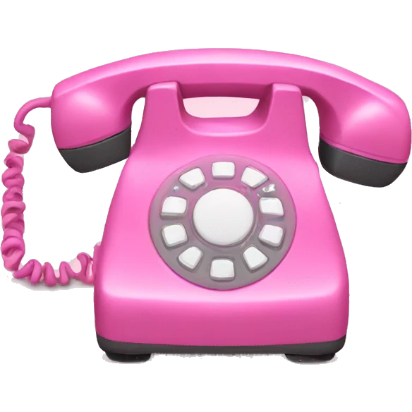 pink phone emoji