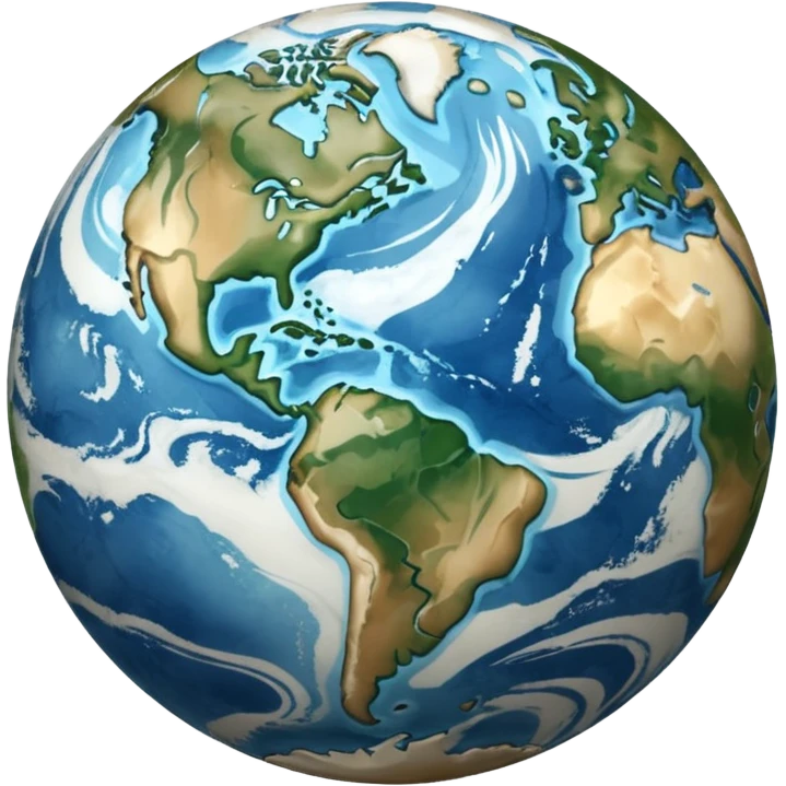 Albinism earth emoji