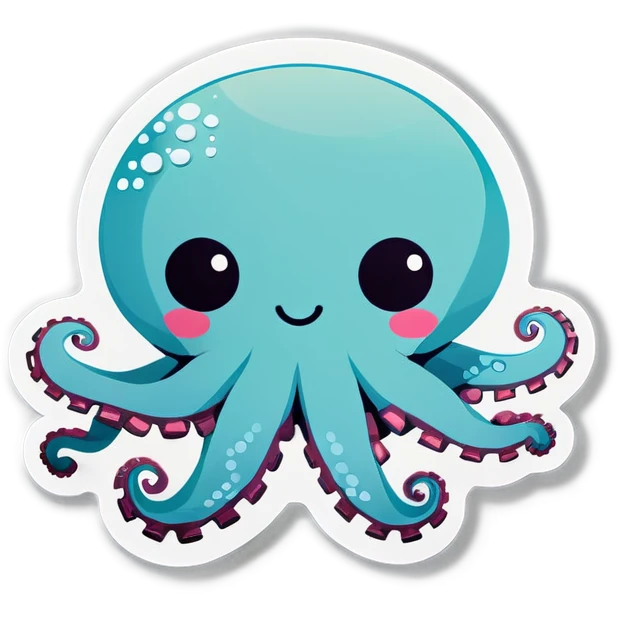 Cute octopus plushie emoji