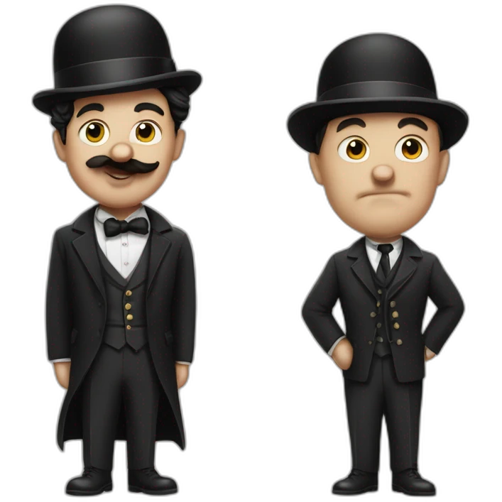 Mix of Adolf and Charlie Chaplin emoji
