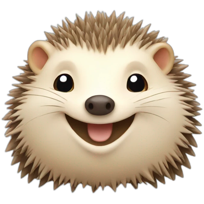happy hedgehog emoji