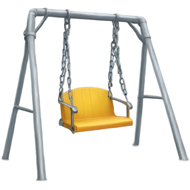 Metal swing set emoji