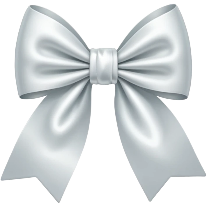 white satin bow emoji emoji