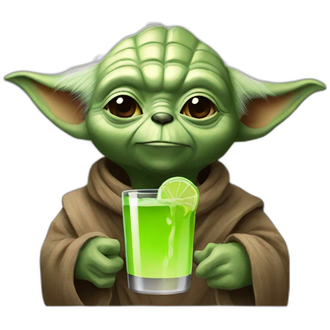 Yoda drink bear emoji