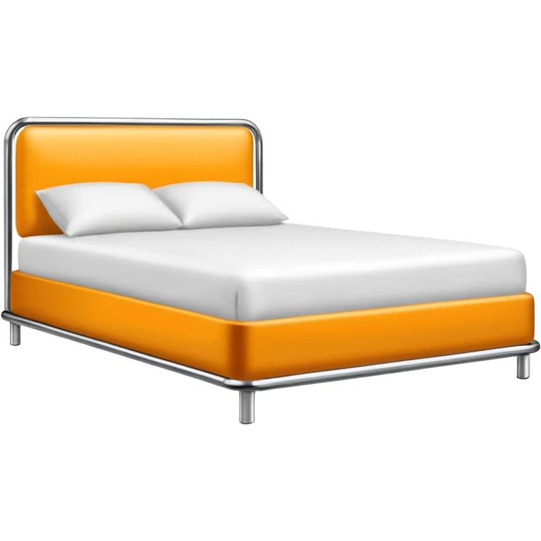 minimal bed silhouette, silver chrome, intimate erotic atmosphere emoji