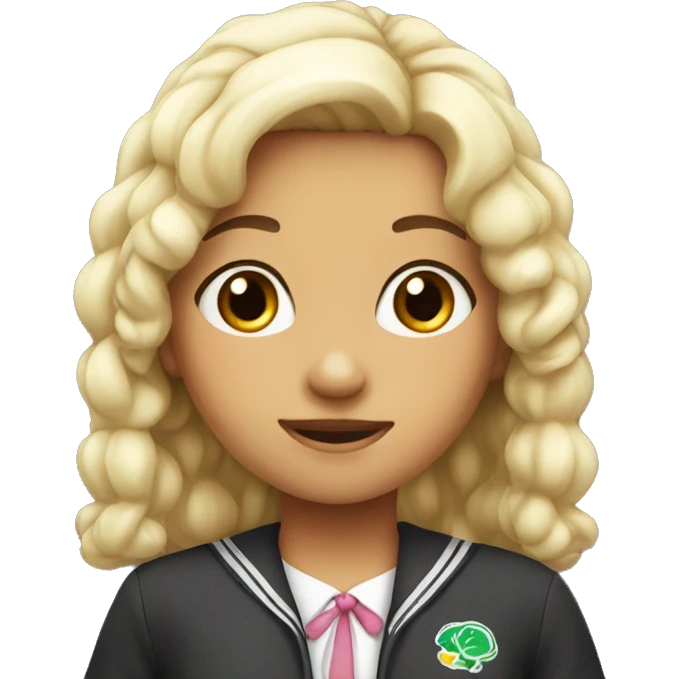 Cute school girl  emoji