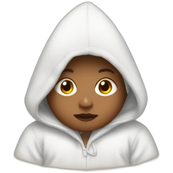 Newborn with hood emoji