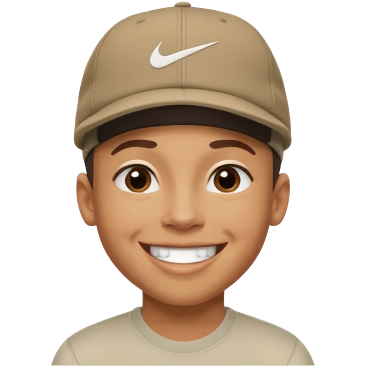 Ragazzo con cappello Nike mulatto che dice di si col police emoji