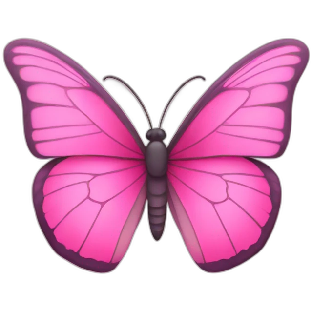 pink butterfly emoji