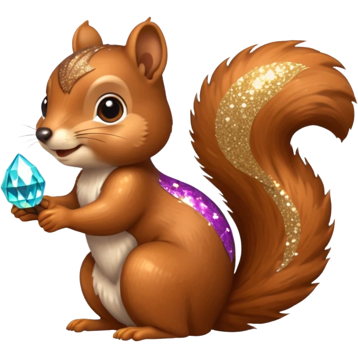 sparkly squirrel emoji