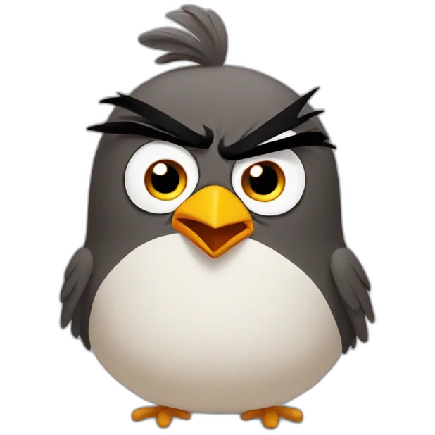 angry bird emoji