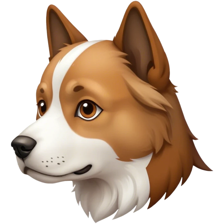 dog sitting side view emoji
