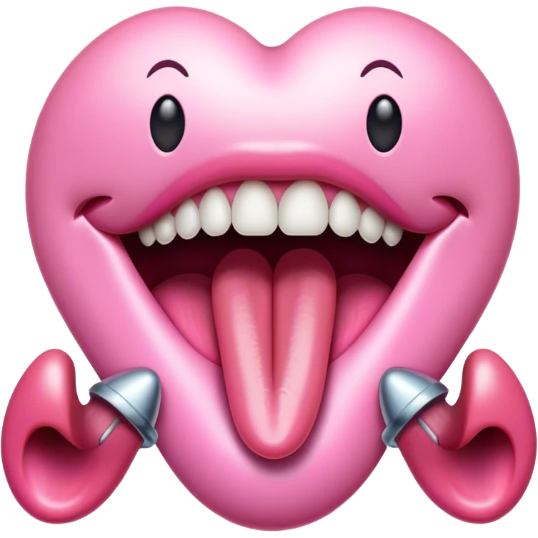 tongue with a piercing  emoji