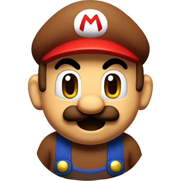 Mario stomps goomba  emoji